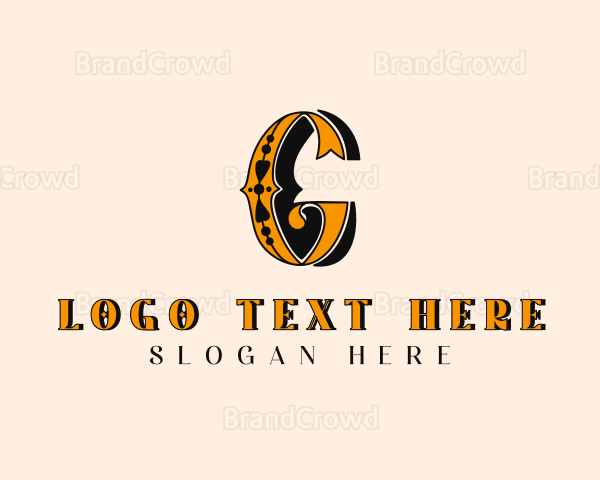 Antique Home Decor Letter G Logo