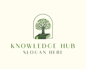 Knowledge Tree Book logo design