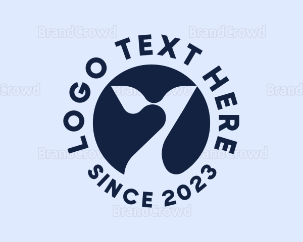 Modern Circle Letter Y Logo