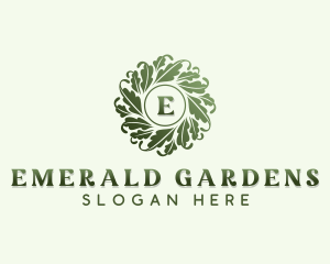 Organic Herbal Leaves logo design