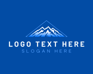 Mountaineering - Alpine Mountain Everest logo design