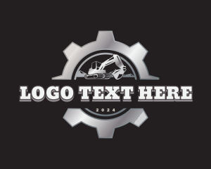 Cog - Excavator Construction Equipment logo design