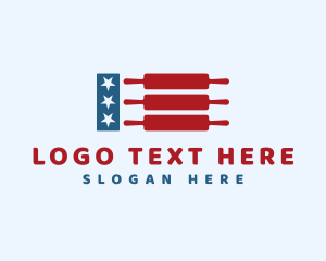 Flag - American Pastry Bakery logo design