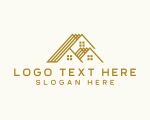 Roofing - Roof Housing Builder logo design