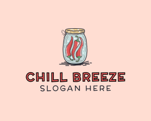 Chili Peppers Jar  logo design