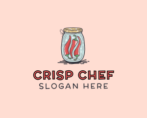 Chili Peppers Jar  logo design