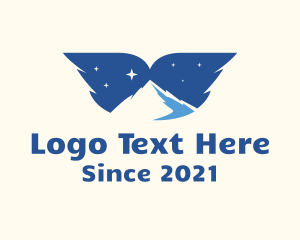 Tourism - Astral Winged Mountain logo design