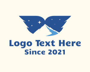 Iceberg - Astral Winged Mountain logo design
