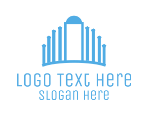 Online - Generic Blue Crown logo design