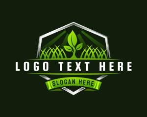 Organic - Lawn Landscaping Gardening logo design