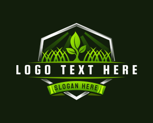 Nature - Lawn Landscaping Gardening logo design