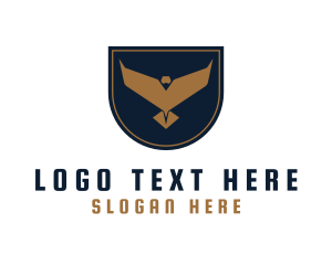 Fly - Airforce Eagle Badge logo design