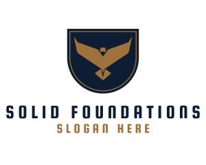 Shield - Airforce Eagle Badge logo design