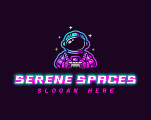 Gaming Space Astronaut logo design