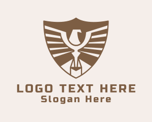 Bronze Eagle Crest Logo