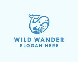 Whale Shark Animal  logo design