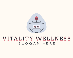 Wellness Candle Spa logo design