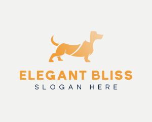 Cute Dachshund Dog Logo