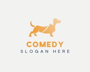 Cute Dachshund Dog Logo