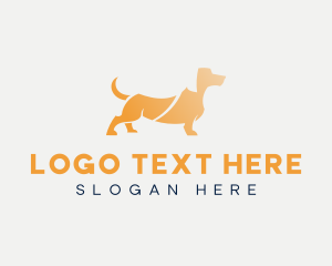 Cute Dachshund Dog Logo