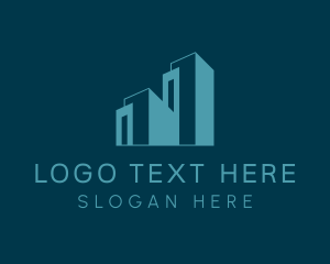 Skyline - Building Real Estate Construction logo design