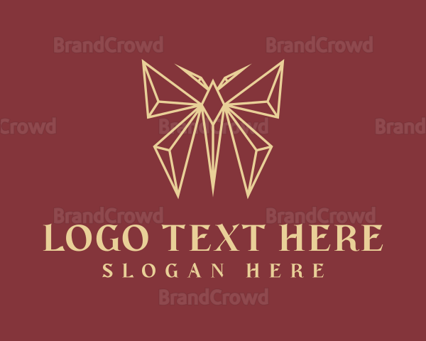 Premium Geometric Butterfly Logo