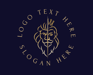 Premium - Premium Lion King logo design