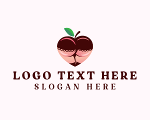 Thong - Sexy Peach Lingerie logo design