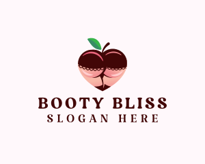 Butt - Sexy Peach Lingerie logo design