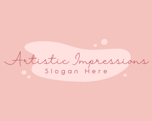 Feminine Splatter Paint  logo design