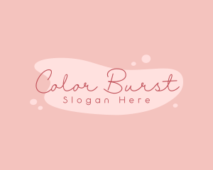 Feminine Splatter Paint  logo design