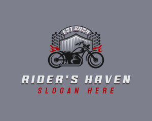 Vintage Motorcycle Vehicle logo design