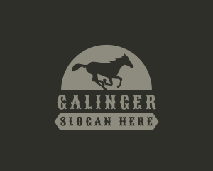 Vintage Western Horse Logo