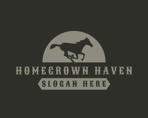 Vintage Western Horse Logo