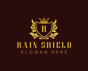 Crown Shield Crest logo design