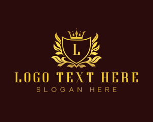 Lettermark - Crown Lettermark Crest logo design