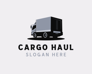 Logistic Import Truck Delivery logo design