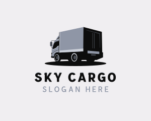 Logistic Import Truck Delivery logo design