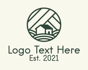 Barn - Green Farm House logo design