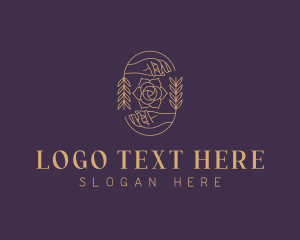 Skincare - Rose Flower Decorator logo design