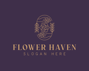 Rose Flower Decorator logo design