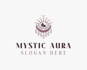 Mystic Boho Eye Moon logo design