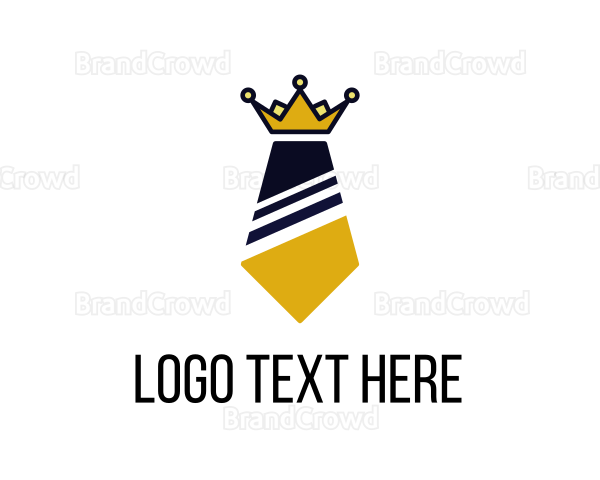 Executive Business Tie Crown Logo