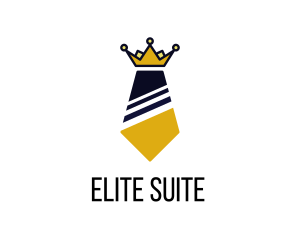 Executive Business Tie Crown logo design