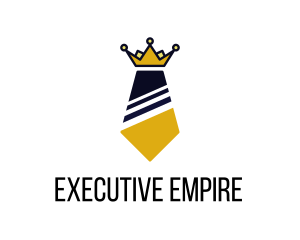 Boss - Executive Business Tie Crown logo design