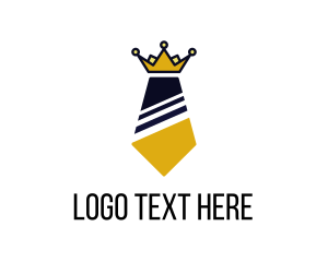 Gold - Executive Business Tie Crown logo design