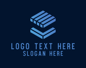 Data - Tech Cube Block logo design