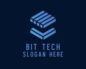 Tech Cube Block  logo design