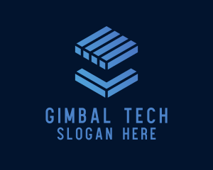 Tech Cube Block  logo design