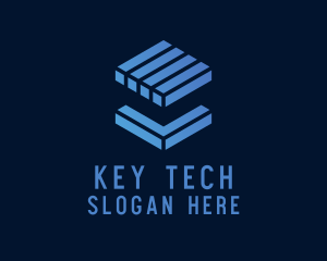 Tech Cube Block  logo design